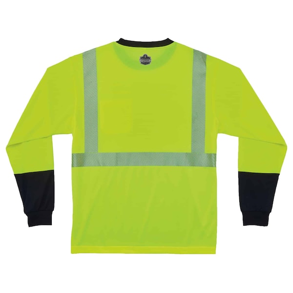 9XL-Long Lime Class 2 Long Sleeve Shirt Black Bottom